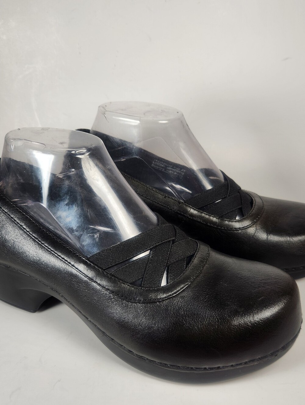 DANSKO Womens Tilda Shoe Size 8.5 EU 39 Black Wedge Comfort Leather Mary Jane